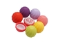 หลอดลิปบาล์มที่มีสีสันรูปลูกบอลหุ้นรูปร่างไข่น่ารัก 7g Lip Balm Tube