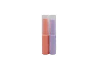 แพ็คเกจความงาม Slim Lip Balm Tubes 3.5g PP Pink Lip Balm Container