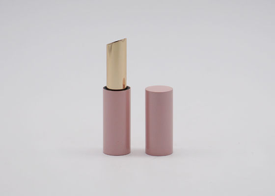 อลูมิเนียมสีชมพู Magnetic 3.5g Chapstick Empty Lip Balm Tubes Bulk สำหรับ Lipstick