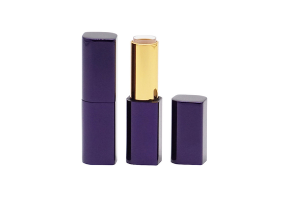 UV Coating Rhombus Shape Aluminium Lip Balm Tubes น่ารัก