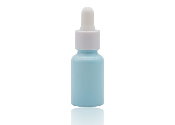 คุณภาพ  Bluish Color Coating Essential Oil Dropper Bottles White Ceramic Bottle 30ml โรงงาน