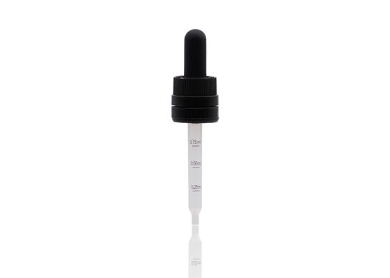 คุณภาพ  Professional Tamper Evident Essential Oil Dropper 18/410 Prevent Liquid Leakage โรงงาน