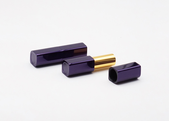 UV Coating Rhombus Shape Aluminium Lip Balm Tubes น่ารัก