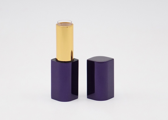 UV Coating Rhombus Shape Aluminium Lip Balm Tubes น่ารัก