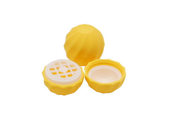 Small MOQ Yellow Cosmetic Lip Balm Tube 7g หลอดพลาสติก Ball Shape ลิปบาล์ม