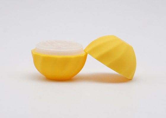 Small MOQ Yellow Cosmetic Lip Balm Tube 7g หลอดพลาสติก Ball Shape ลิปบาล์ม