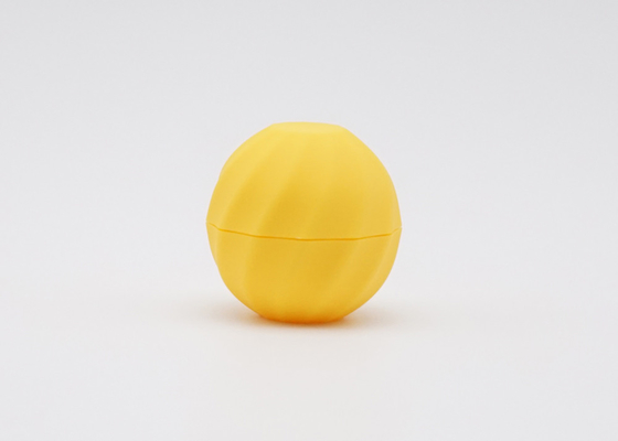 Small MOQ Yellow Cosmetic Lip Balm Tube 7g หลอดพลาสติก Ball Shape ลิปบาล์ม