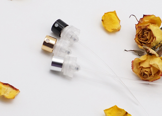 Fea15mm ปั๊มสเปรย์น้ำหอม Crimless Aluminium Gold Mist สำหรับขวด