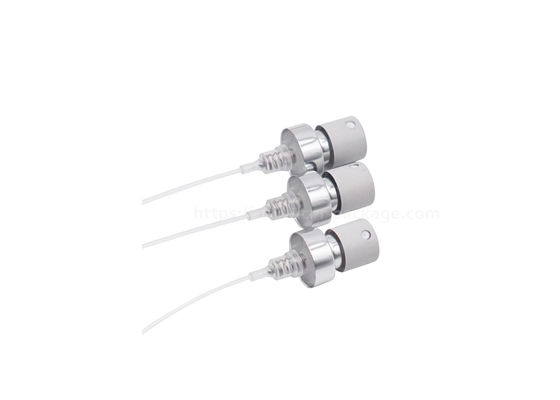 ปั๊มสเปรย์น้ำหอมอลูมิเนียมจีบสีขาวไม่รั่วไหล Fea18 Cosmetic