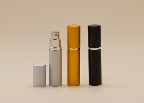 อลูมิเนียมทอง 5ml เติมขวดสเปรย์แก้วน้ำหอมการพิมพ์หน้าจอไหมการจัดการพื้นผิว